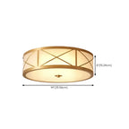 Colonial Glass Flush Mount Ceiling Light for Residential Use