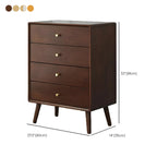 Compact Natural Wood Combo Dresser with Cabinet and Drawers