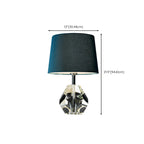 Blue Modern Geometric Crystal Table Lamp for Living Room