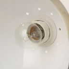 Antique Brass Arc Bowl Shade Table Lamp for Bedroom