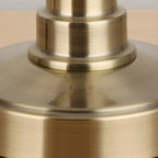 Antique Brass Arc Bowl Shade Table Lamp for Bedroom