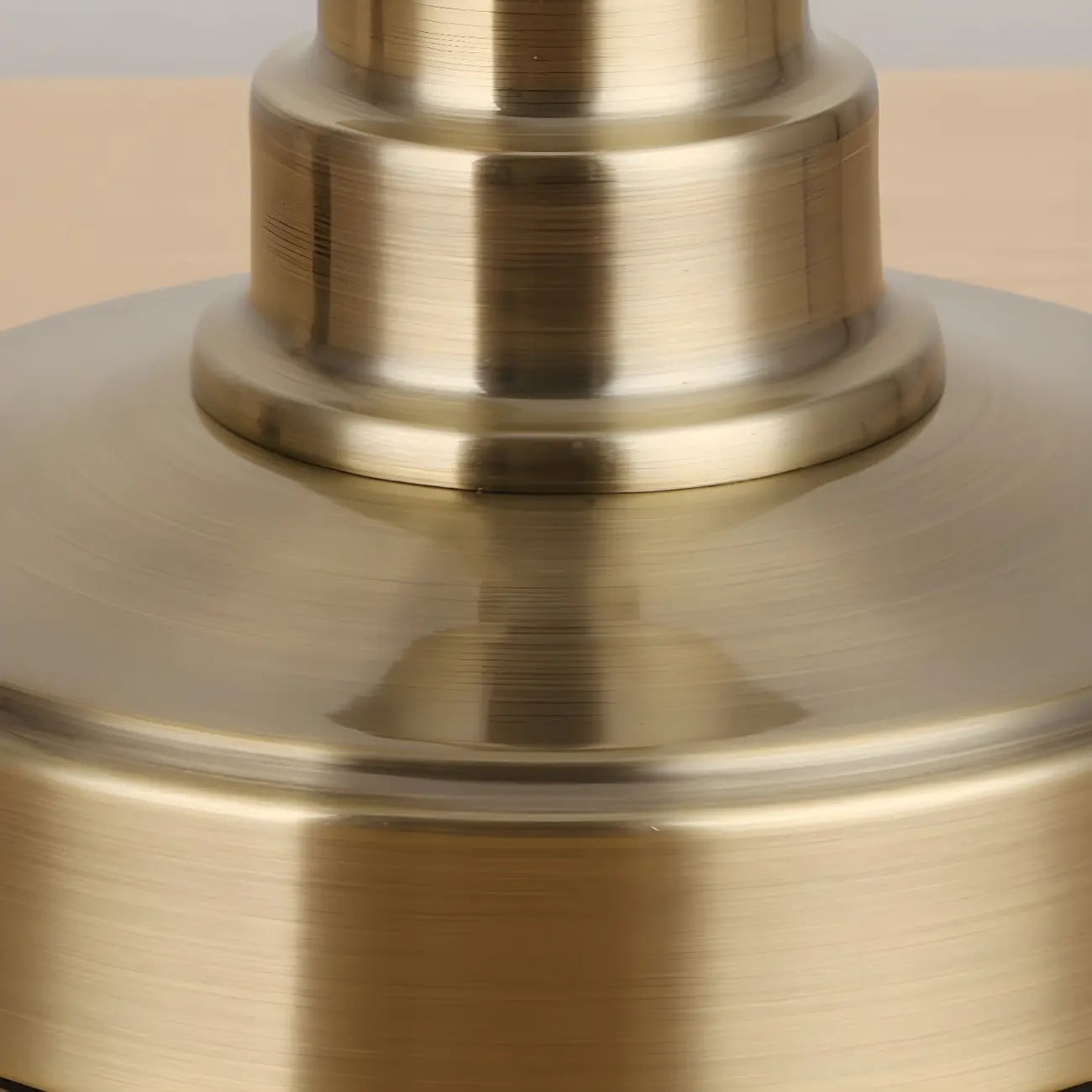 Antique Brass Arc Bowl Shade Table Lamp for Bedroom