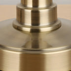 Antique Brass Arc Bowl Shade Table Lamp for Bedroom