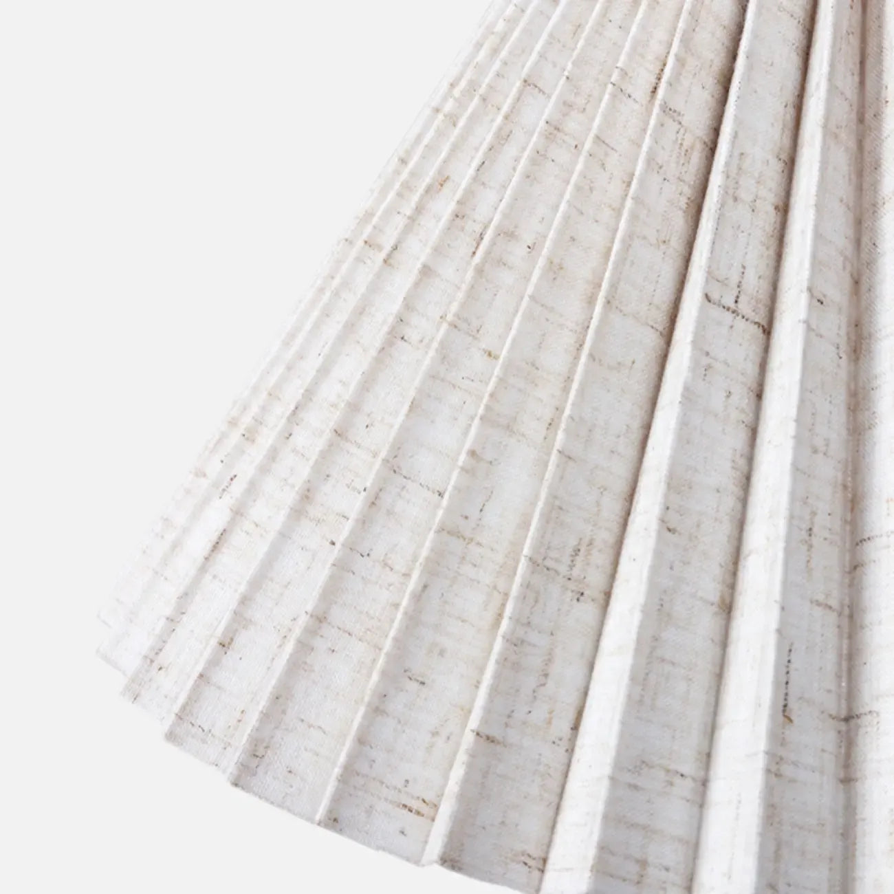 Vintage Wooden Pleated Shade Table Lamp for Bedroom