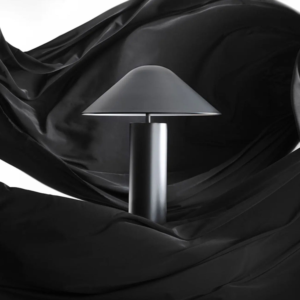 Modern Aluminum Cone Table Lamp for Bedroom