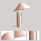 Modern Aluminum Cone Table Lamp for Bedroom