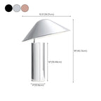 Modern Aluminum Cone Table Lamp for Bedroom