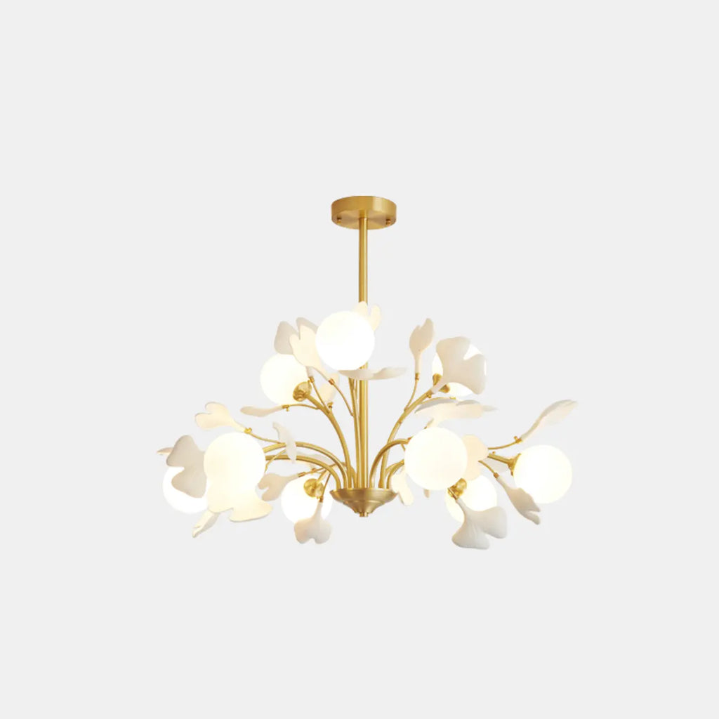 Modern Brass Branch Chandelier with Elegant Design