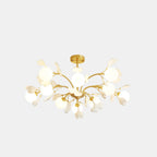 Modern Brass Branch Chandelier with Elegant Design