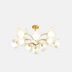 Modern Brass Branch Chandelier with Elegant Design
