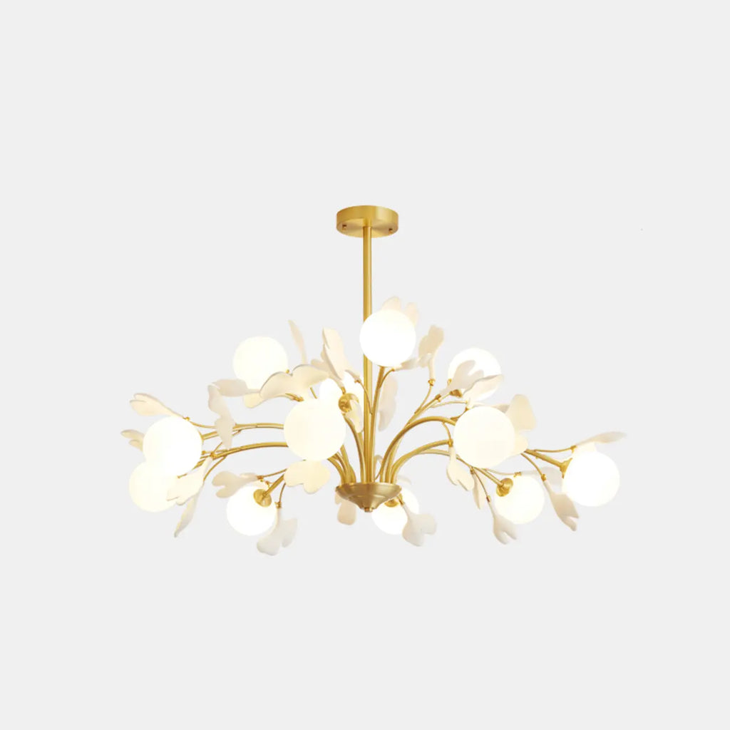Modern Brass Branch Chandelier with Elegant Design