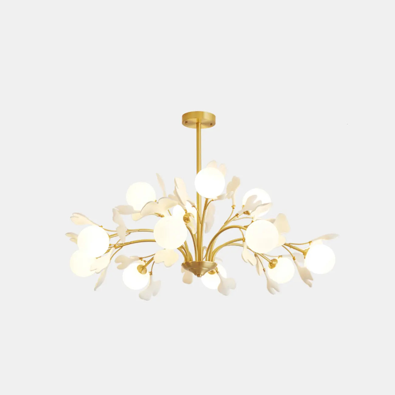 Modern Brass Branch Chandelier with Elegant Design