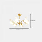 Modern Brass Branch Chandelier with Elegant Design