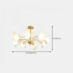 Modern Brass Branch Chandelier with Elegant Design