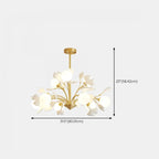 Modern Brass Branch Chandelier with Elegant Design