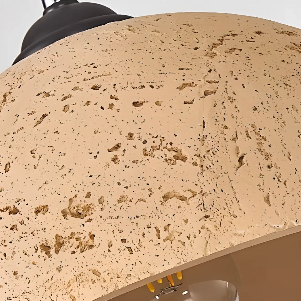 Industrial Marble Effect Dome Pendant Light for Dining Room