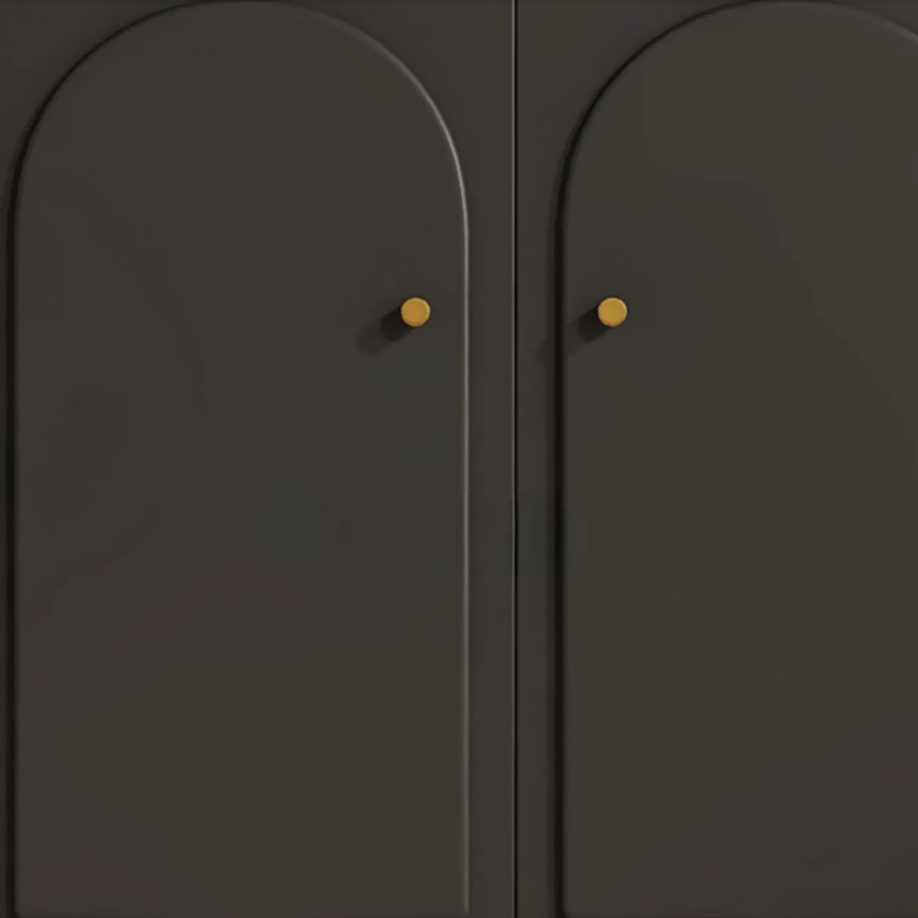 Stylish Black Wooden Combo Dresser with Drawers and Cabinet