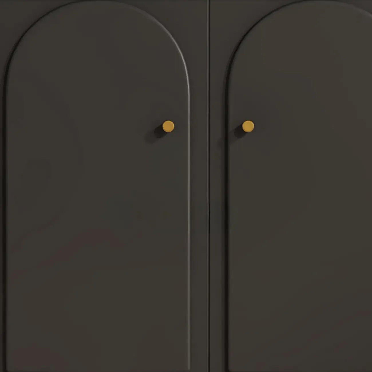 Stylish Black Wooden Combo Dresser with Drawers and Cabinet