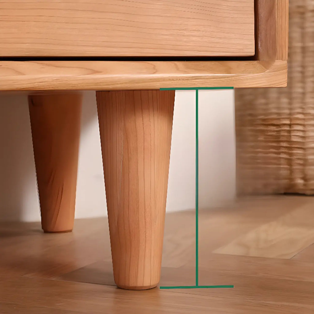 3 Tiers Traditional Natural Double Dresser with Gold Handles