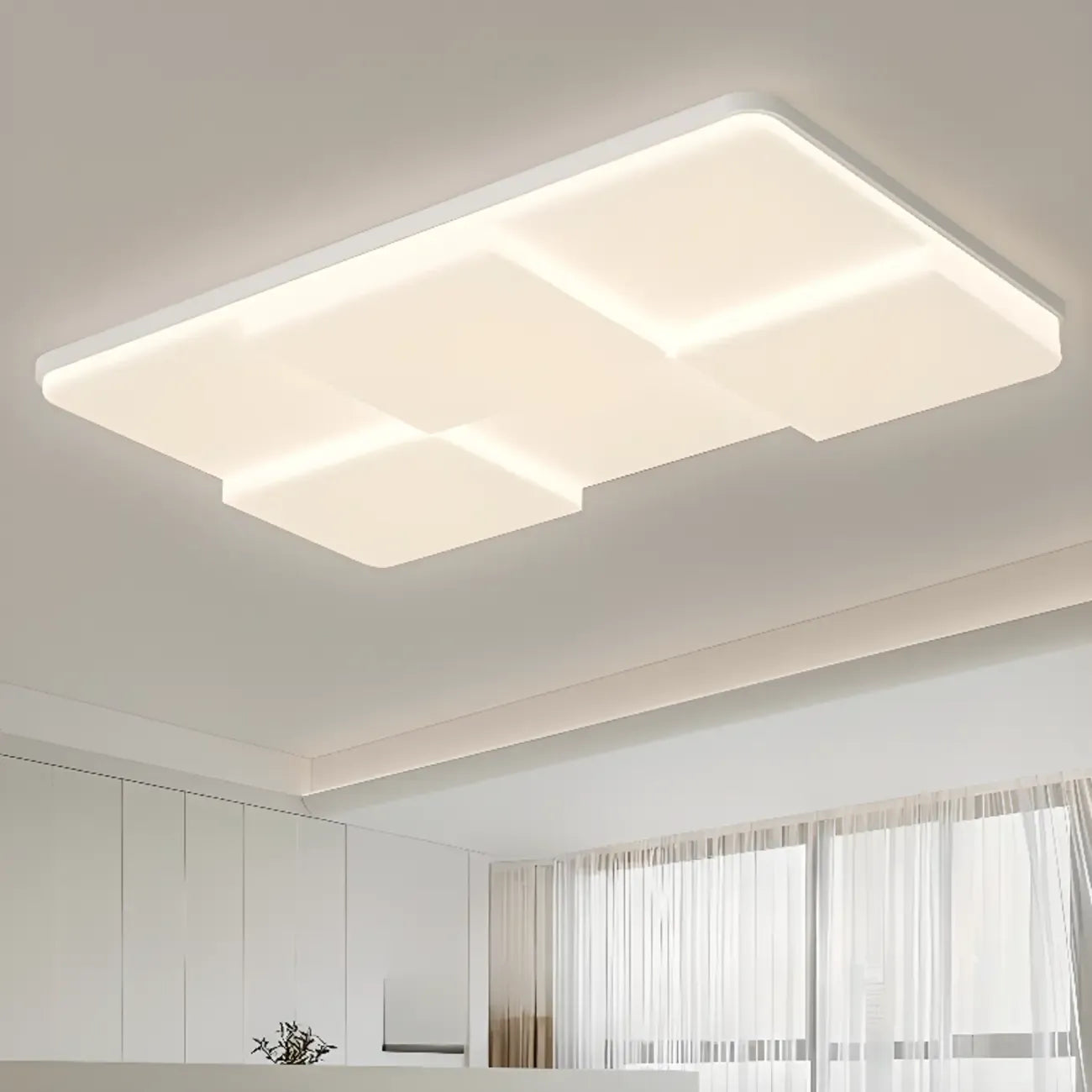 Acrylic LED Flush Mount Ceiling Light for Residential Use