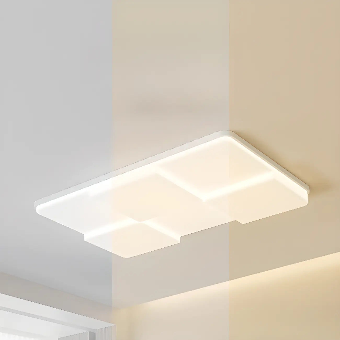 Acrylic LED Flush Mount Ceiling Light for Residential Use