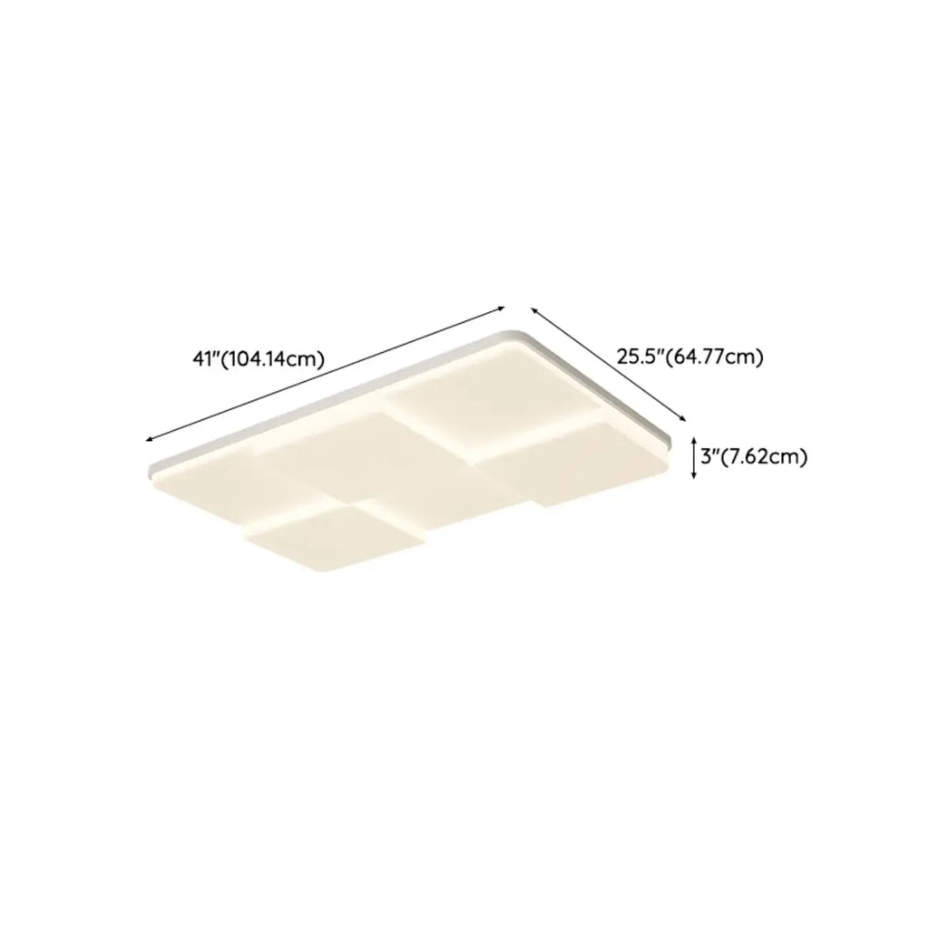 Acrylic LED Flush Mount Ceiling Light for Residential Use
