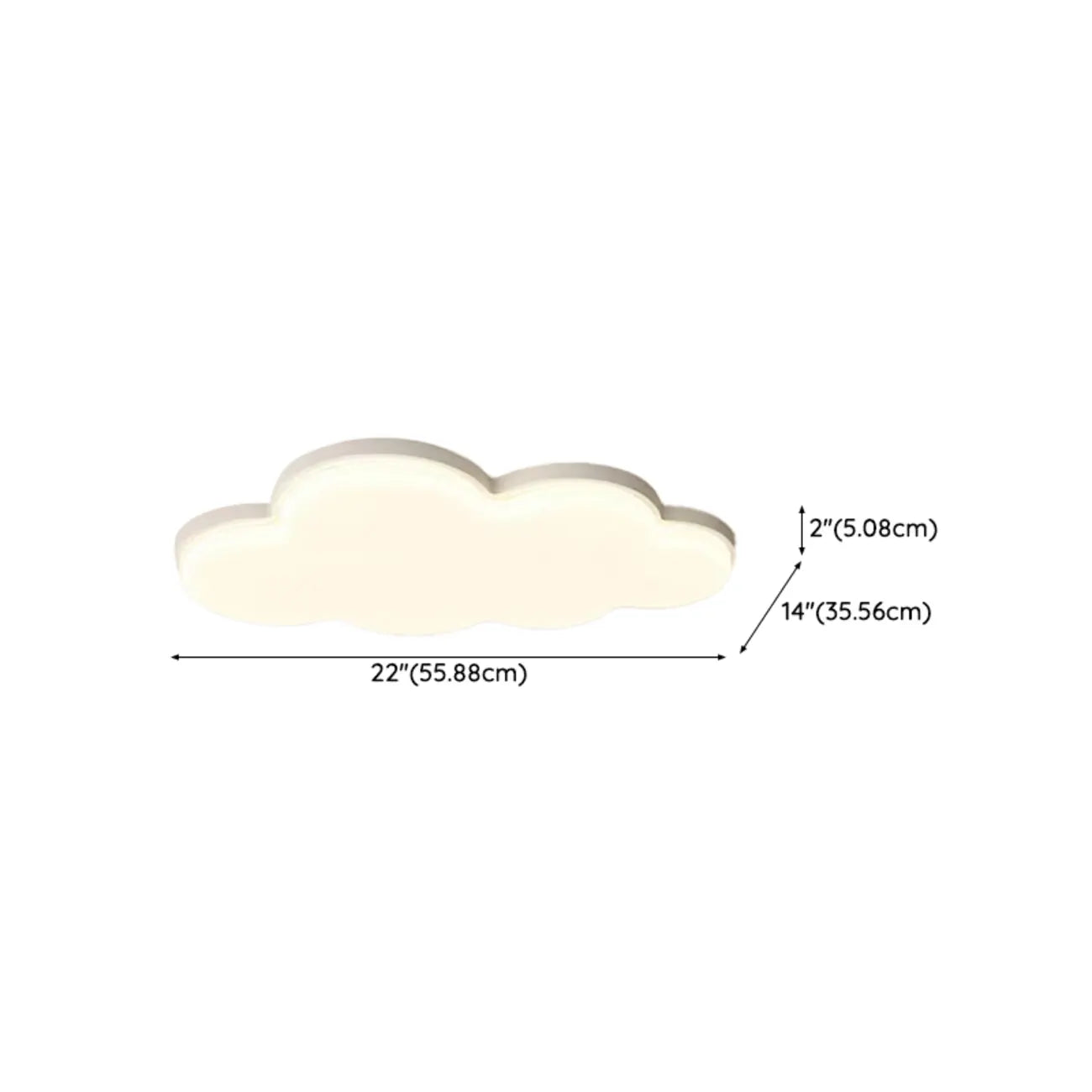 Acrylic LED Flush Mount Ceiling Light for Residential Use