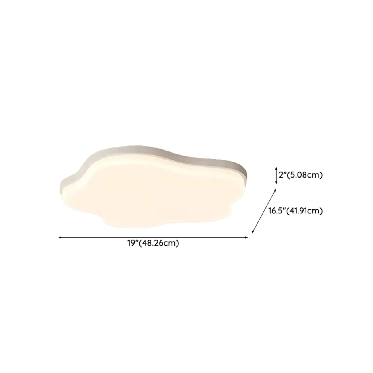 Acrylic LED Flush Mount Ceiling Light for Residential Use