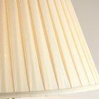 Red Geometric Ceramic Table Lamp Button Switch Fabric Shade