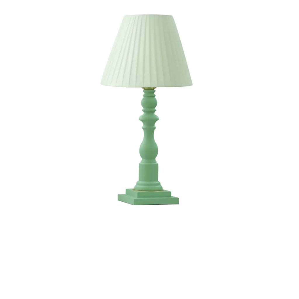 Modern Elegant Wooden Base Fabric Table Lamp for Bedside