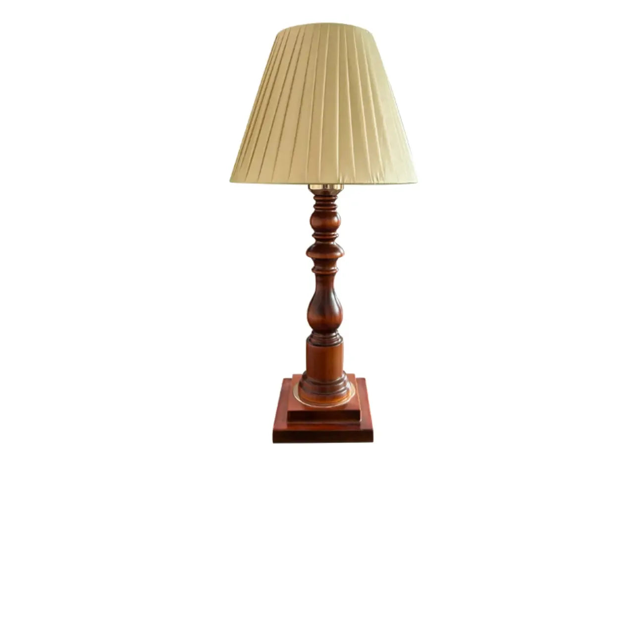 Modern Elegant Wooden Base Fabric Table Lamp for Bedside