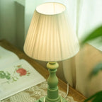 Modern Elegant Wooden Base Fabric Table Lamp for Bedside