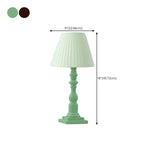 Modern Elegant Wooden Base Fabric Table Lamp for Bedside