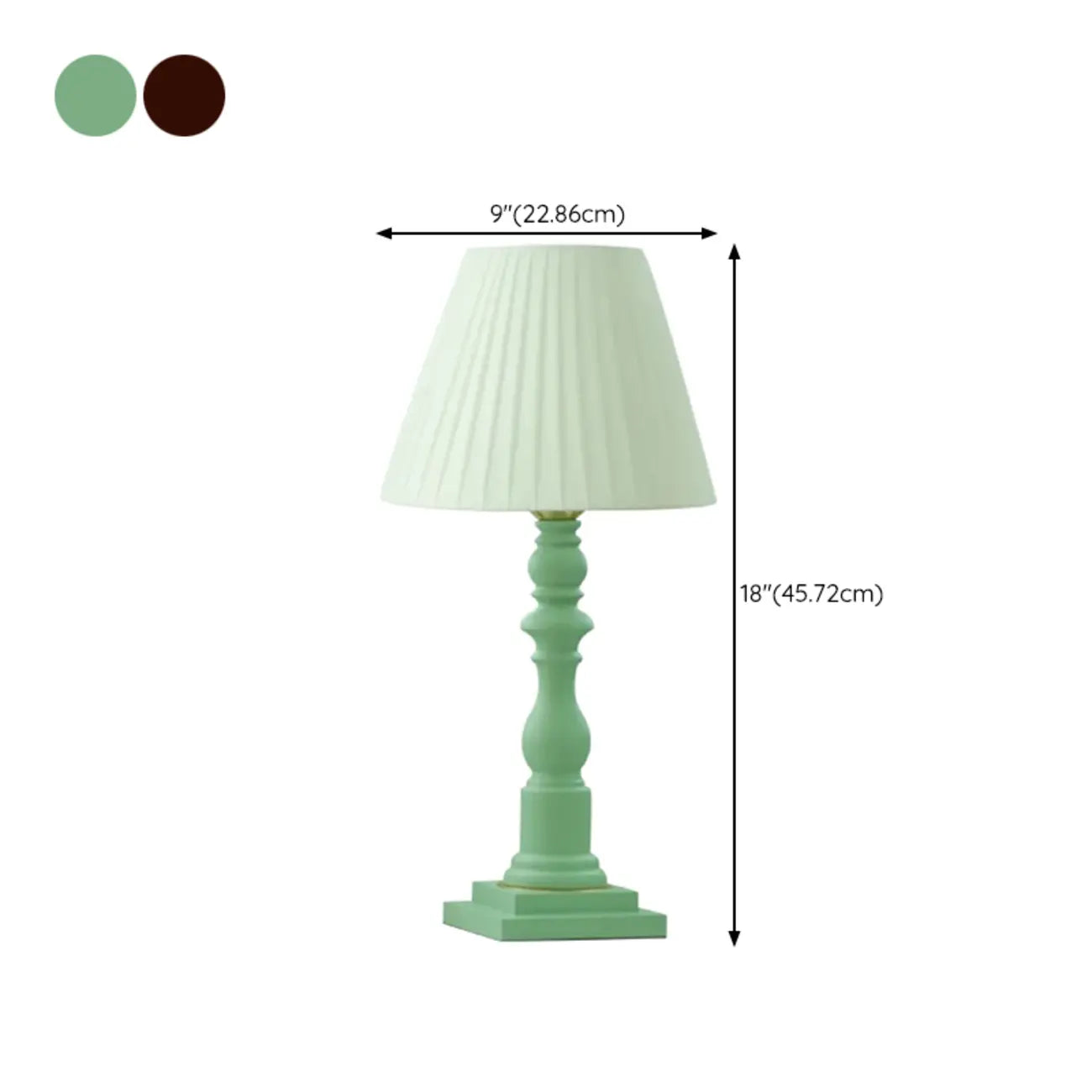 Modern Elegant Wooden Base Fabric Table Lamp for Bedside