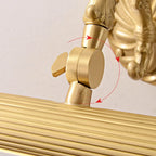 Gold Bathroom LED Wall Sconce Fixture with Warm Light