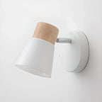 2-Light Modern Wood and Glass Bathroom Vanity Light Fixture