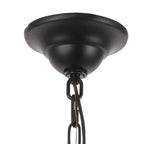 Black Iron Industrial Candle Chandelier for Dining Room