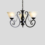 Vintage Bell Black Metal Pendant Chandelier