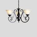 Vintage Bell Black Metal Pendant Chandelier