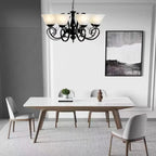 Vintage Bell Black Metal Pendant Chandelier