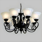 Vintage Bell Black Metal Pendant Chandelier