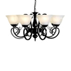 Vintage Bell Black Metal Pendant Chandelier