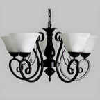 Vintage Bell Black Metal Pendant Chandelier