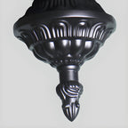 Vintage Bell Black Metal Pendant Chandelier