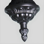 Vintage Bell Black Metal Pendant Chandelier