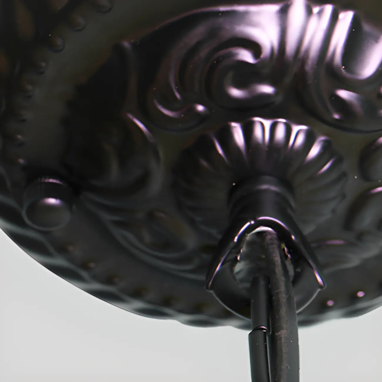 Vintage Bell Black Metal Pendant Chandelier