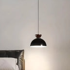 Modern Burgundy Rectangular LED Pendant Light for Living Room