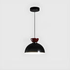 Modern Burgundy Rectangular LED Pendant Light for Living Room