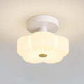 Floral Semi Flush Ceiling Light Fixture for Residential Use