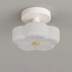 Floral Semi Flush Ceiling Light Fixture for Residential Use